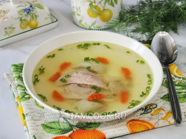 Бульон из домашней курицы, рецепт с фото