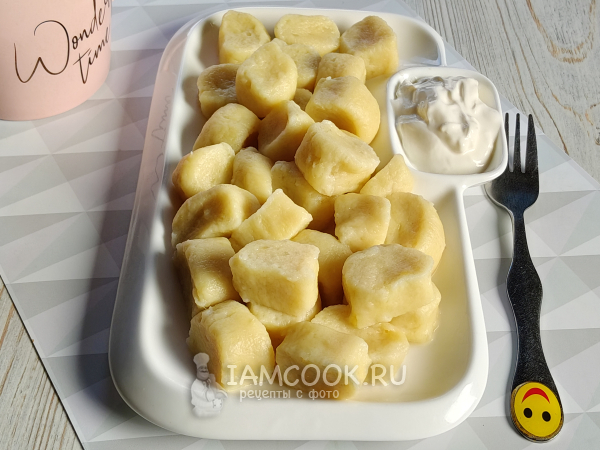 Картофельные галушки, рецепт с фото