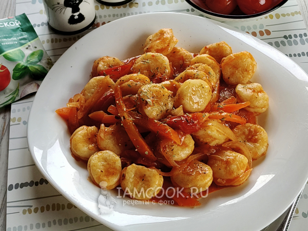 Галушки в соусе, рецепт с фото