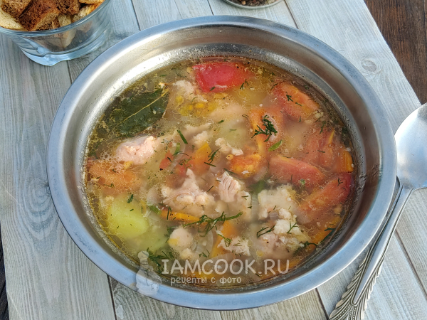 Суп на костре с тушенкой, рецепт с фото