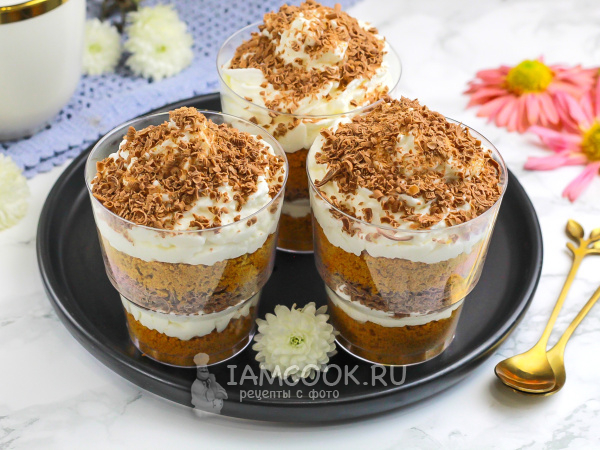 Трайфлы «Баунти» (кокосовые), рецепт с фото