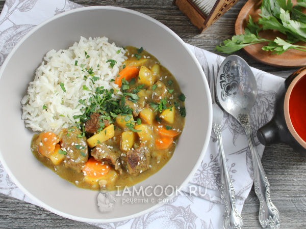 Японское карри с говядиной, рецепт с фото