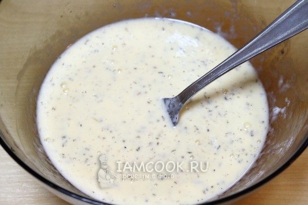 Взбить яичную смесь