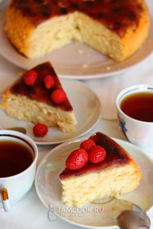 Рецепт бисквита с клубникой