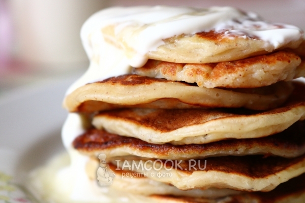 Фото творожно-банановых оладий