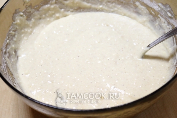 Размешать тесто