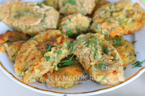 Рецепт постных котлет из кабачков