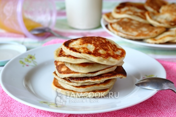 Рецепт творожно-банановых оладий