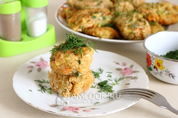 Фото постных котлет из кабачков