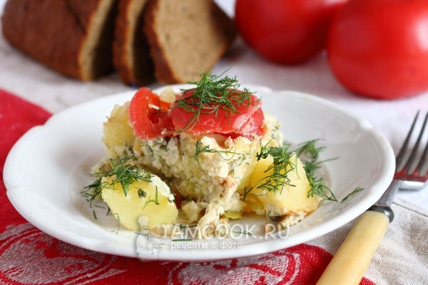 Рецепт картофельной запеканки с курицей в мультиварке