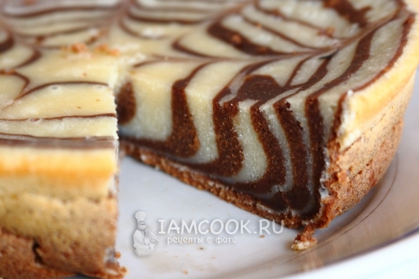 Кекс «Зебра» на сметане