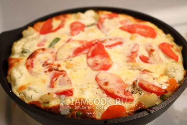 Омлет с овощами в духовке