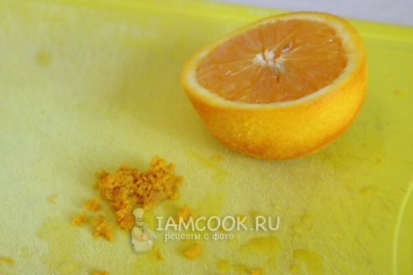 Натереть цедру лимона