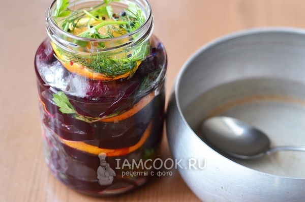 Залить маринадом