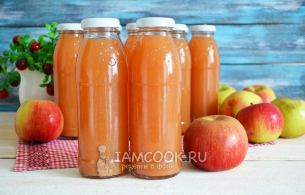 Яблочный сок на зиму в домашних условиях