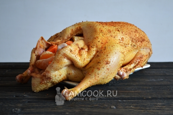 Нафаршировать гуся овощами и фруктами