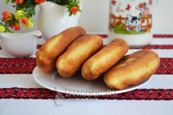 Рецепт жареных пирожков с капустой на сковороде