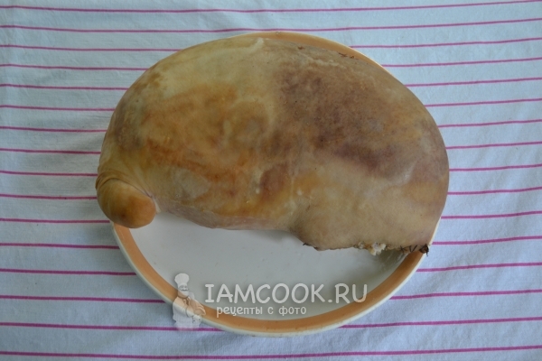 Готовый фаршированный свиной желудок