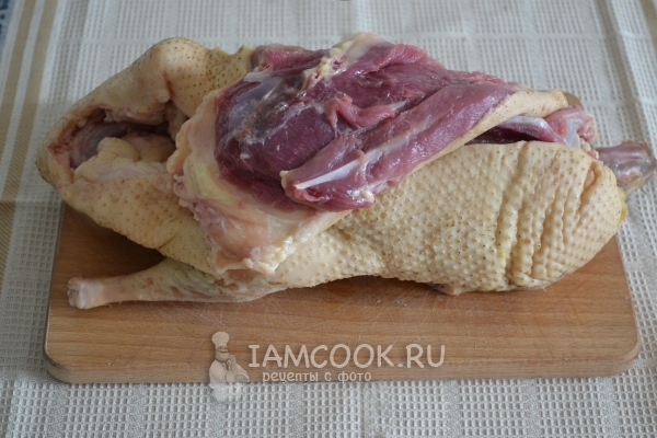 Отделить филе утки