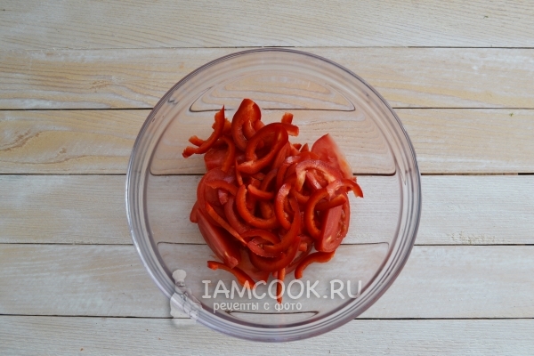 Нарезать перец