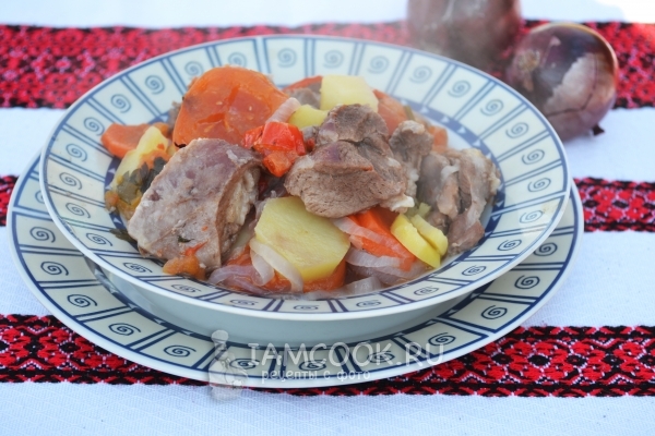 Рецепт хашламы из баранины на костре