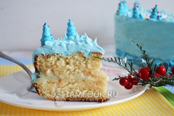 Готовый торт «Холодное сердце»