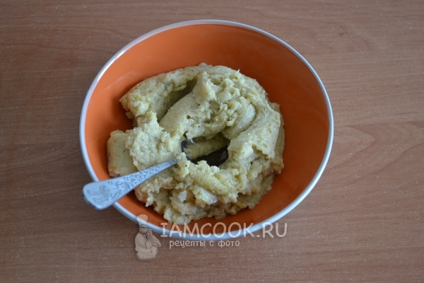 Размешать рыбный фарш