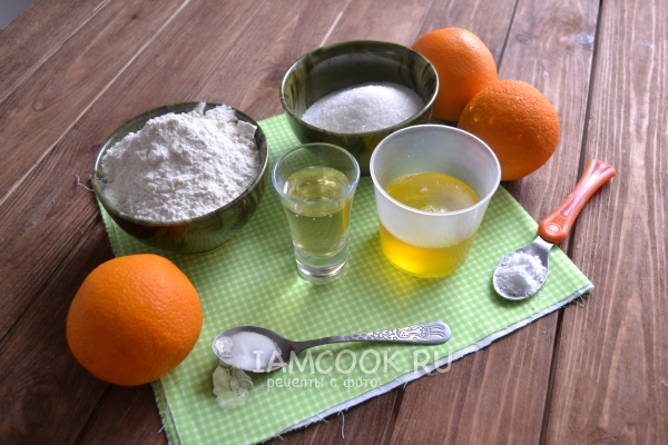 Ингредиенты для постного бисквита