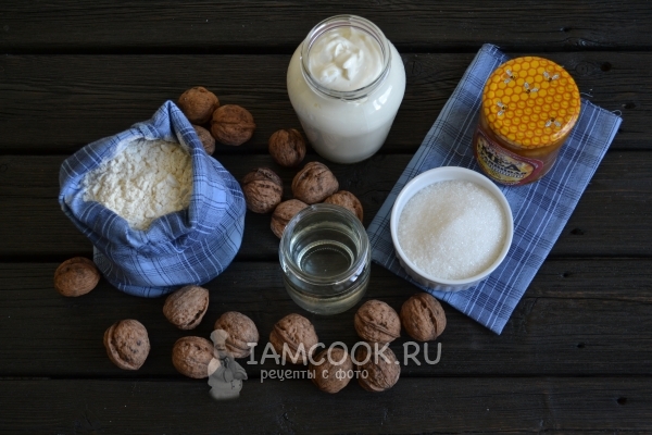 Ингредиенты для чак-чака без яиц