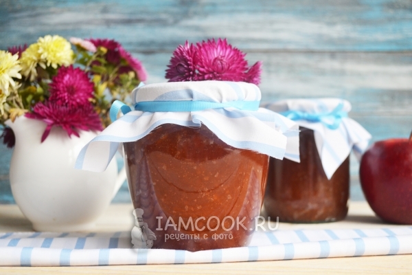 Фото яблочного джема в мультиварке на зиму