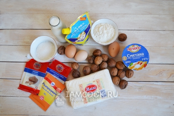 Ингредиенты для капкейков «Новогодние Ёлочки»