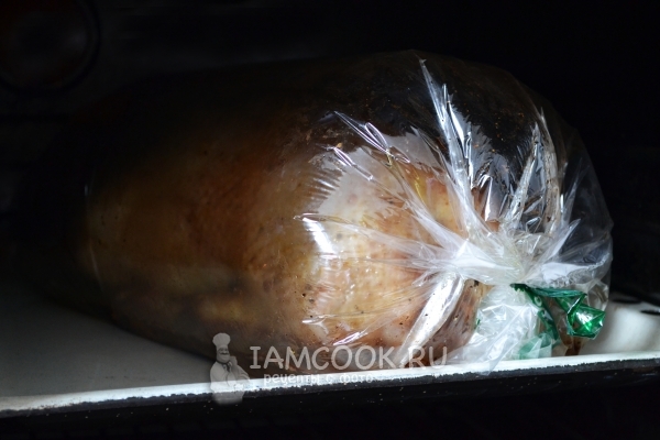 Поставить гуся в духовку