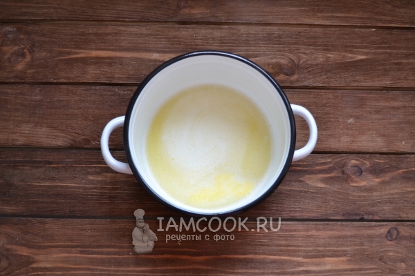Растопить масло в воде