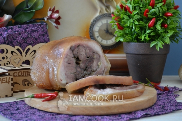 Рецепт приготовления рулета из свиной рульки в мультиварке