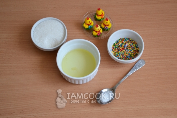 Подготовить ингредиенты для украшения