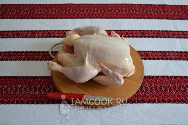 Помыть курицу