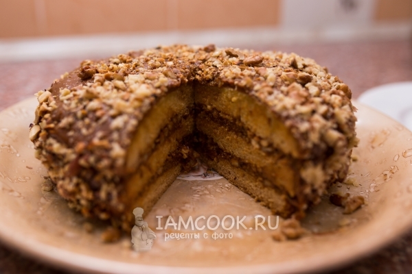 Рецепт торта «Медовик» из жидкого теста