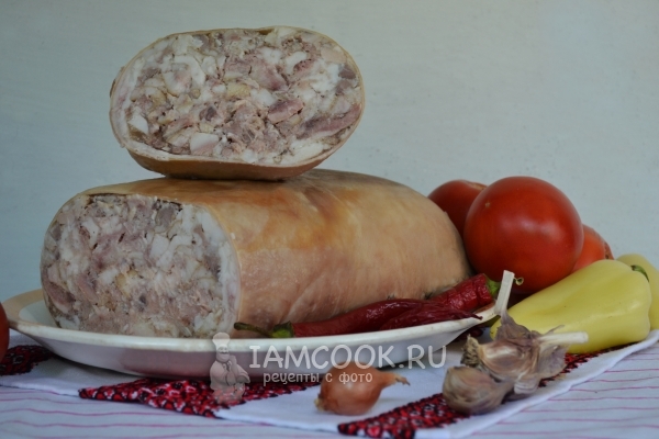 Рецепт фаршированного свиного желудка
