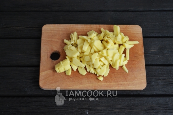 Порезать картофель