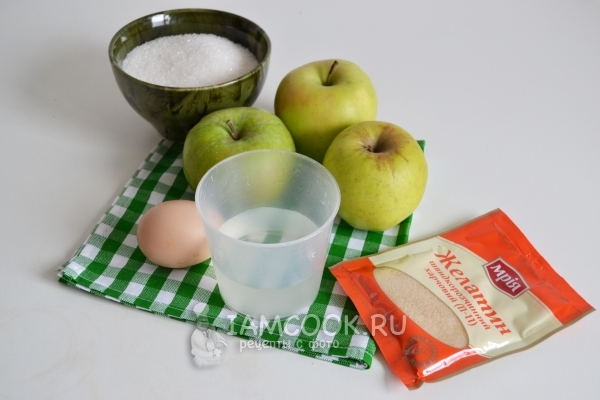 Ингредиенты для зефира на желатине в домашних условиях