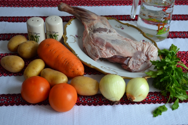 Ингредиенты для сорпы из баранины