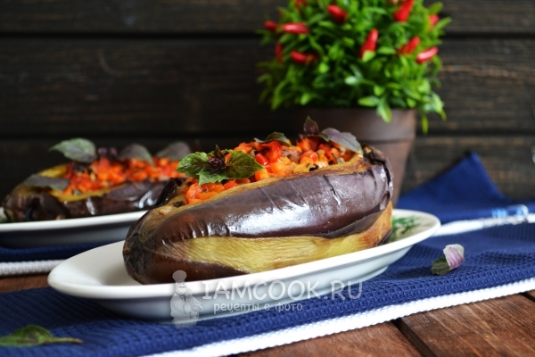 Фото баклажанов с бараниной в духовке