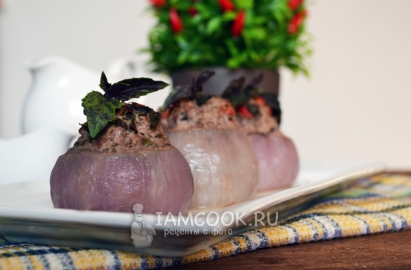 Рецепт фаршированного лука в духовке