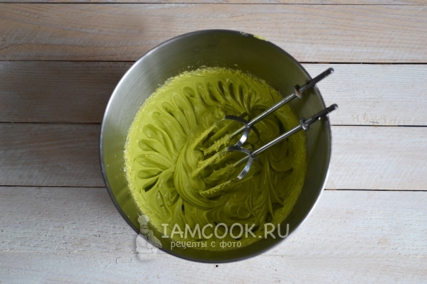 Приготовить зеленый крем