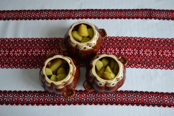 Положить картофель