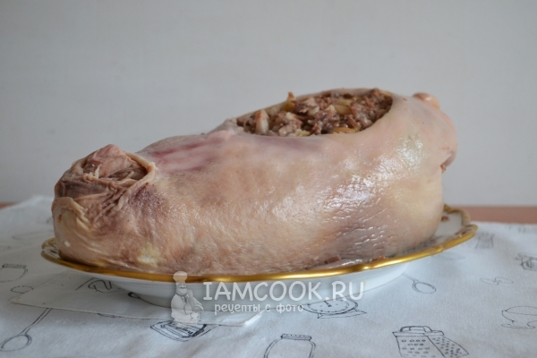 Наполнить желудок мясом