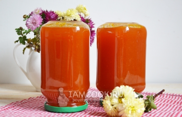 Рецепт яблочно-морковного пюре на зиму