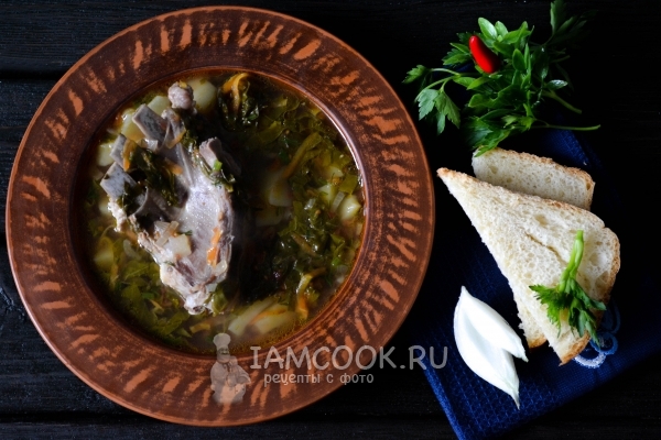 Фото борща из баранины