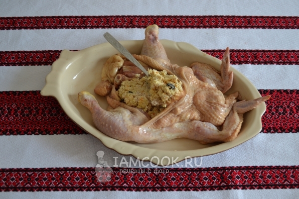 Нафаршировать курицу