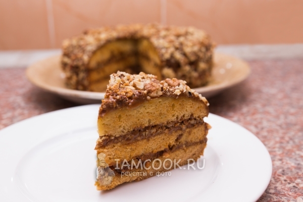 Торт «Медовик» из жидкого теста